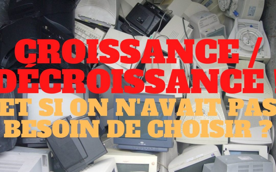 « Croissance / décroissance, et si nous n’étions pas obligés de choisir ? » L’édito de Charles SANNAT