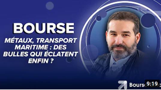 « Les métaux industriels baissent, le fret maritime aussi. Fin de l’inflation ? ». L’édito de Charles SANNAT