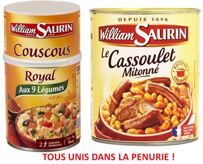 « William Saurin cesse sa production en France et ferme ses usines. L’industrie agro-alimentaire détruite par l’énergie. Que mangera-t-on en 2023? ». L’édito de Charles SANNAT