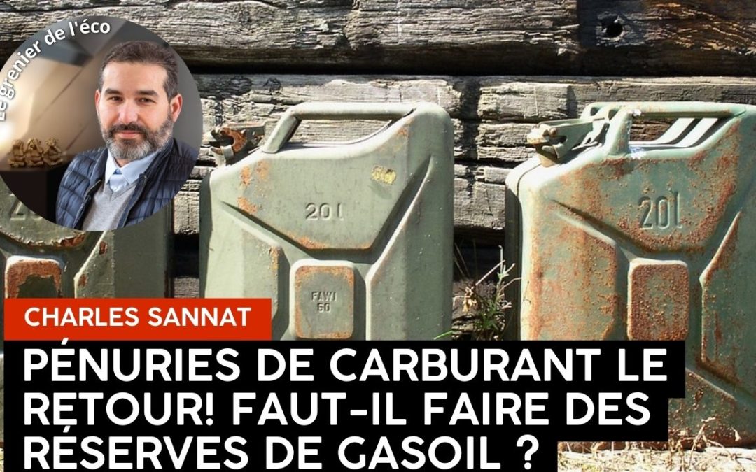 « Pénuries de carburant le retour !  Faut il faire des réserves de gasoil ? ! ». L’édito de Charles SANNAT