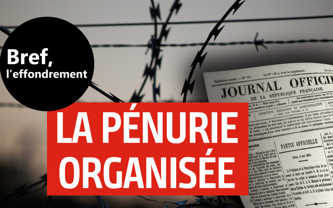 Pénuries de médicaments, l’État va enfin acheter plus cher aux laboratoires et la pénurie cessera.