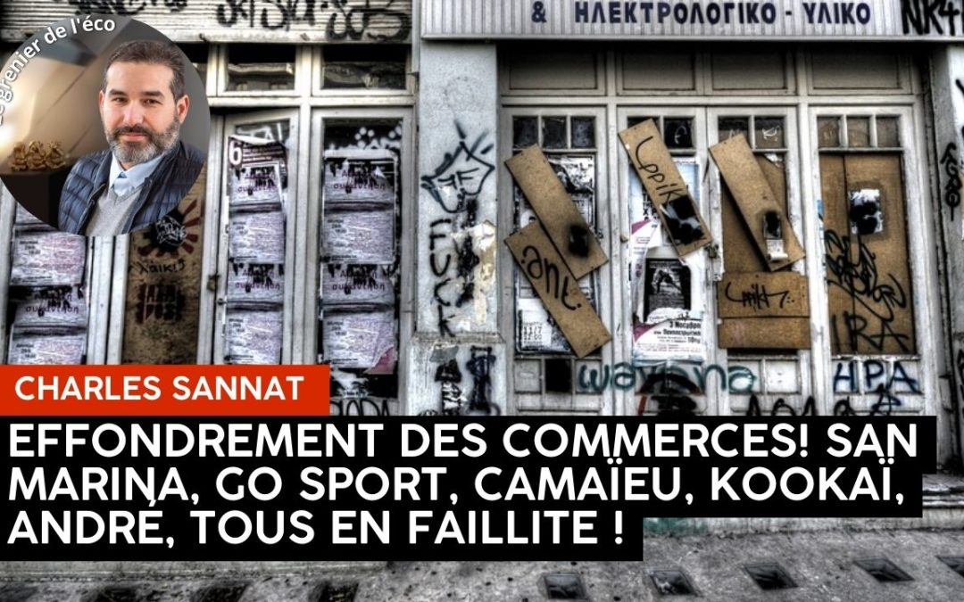 « Effondrement des commerces. Pourquoi maintenant et pourquoi cela va durer ? ». L’édito de Charles SANNAT