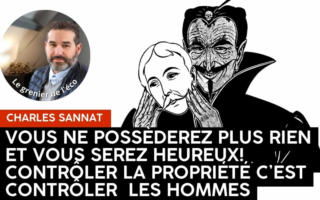 « Vous ne posséderez plus rien et vous serez heureux. Qui contrôle la propriété contrôle les hommes ! ». L’édito de Charles SANNAT