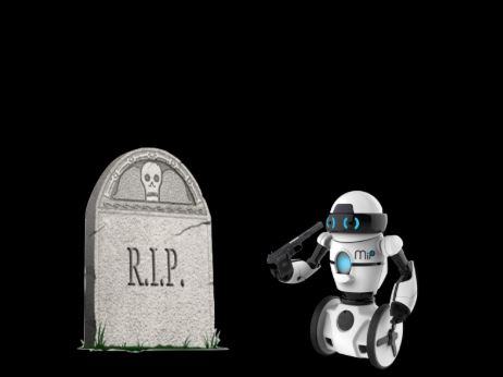 RIP Robot enterrement robot